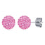 BONBON TITANIUM & PINK CRYSTAL EARRINGS