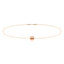 Allure Rose Gold Plated Sterling Silver Ankle Bracelet
