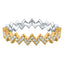 VEGA WHITE GOLD PLATED STERLING SILVER & WHITE CRYSTAL RING