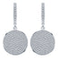 ALLURE STERLING SILVER & WHITE CRYSTAL EARRINGS