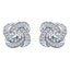 ALLURE STERLING SILVER & WHITE CRYSTAL EARRINGS