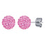 BONBON TITANIUM & PINK CRYSTAL EARRINGS