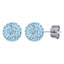 BONBON TITANIUM & LIGHT BLUE CRYSTAL EARRINGS