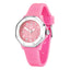 Diamond,Pink Silicone & Stainless Steel 36mm Watch