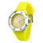 Diamond,Yellow Silicone & Stainless Steel 36mm Watch