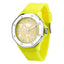 Diamond,Yellow Silicone & Stainless Steel 44mm Watch