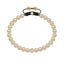 Yellow fresh water pearl bracelet with pave set G-VS diamond ball