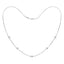 ALLURE STERLING SILVER & WHITE CRYSTAL NECKLACE