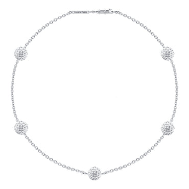 ALLURE STERLING SILVER & WHITE CRYSTAL BRACELET