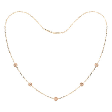 ALLURE STERLING SILVER & GOLD CRYSTAL NECKLACE