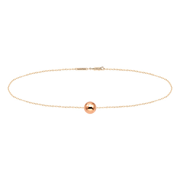 Allure Rose Gold Plated Sterling Silver Ankle Bracelet