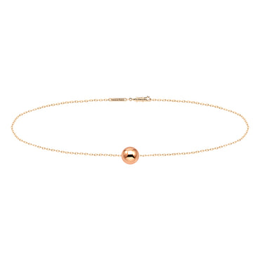 Allure Rose Gold Plated Sterling Silver Ankle Bracelet
