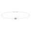 Allure Rose Gold Plated Sterling Silver Ankle Bracelet