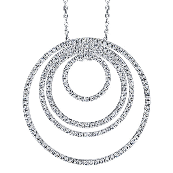 ALLURE STERLING SILVER & WHITE CRYSTAL PENDANT with CHAIN