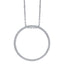 ALLURE STERLING SILVER & WHITE CRYSTAL PENDANT with CHAIN