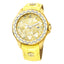 PRECISION 44mm, YELLOW LEATHER, YELLOW DIAL & CRYSTAL BEZEL WITH A SINGLE DIAMOND