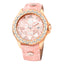 PRECISION 44mm, SALMON PINK LEATHER, PINK DIAL & CRYSTAL BEZEL WITH A SINGLE DIAMOND