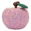 Homeware Two Tone Pink & Green Crystal Apple