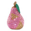 Homeware Pink, Gold & Green Crystal Pear