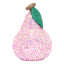 Homeware Two Tone Pink & Green Crystal Pear