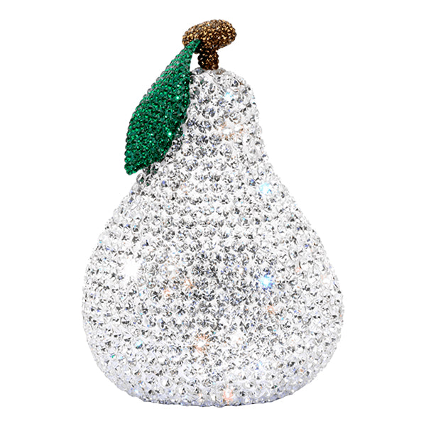 Homeware Juicy White & Green Crystal Pear