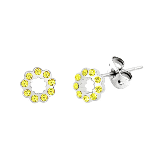 Daisy Silhouette studs