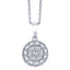 ALLURE SPHERE STERLING SILVER & WHITE CRYSTAL PENDANT with CHAIN