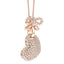 ALLURE HEART STERLING SILVER & WHITE CRYSTAL PENDANT with CHAIN