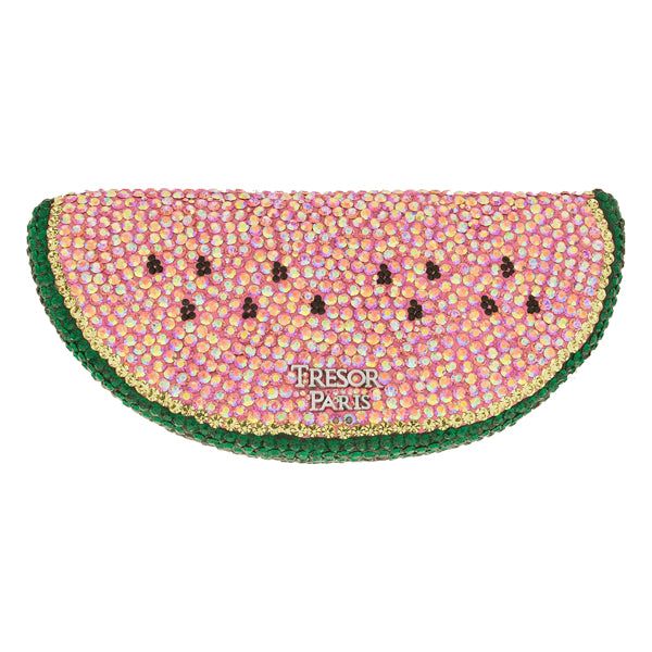 Homeware Mouth-watering Two Tone Pink & Green Crystal Watermelon