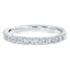 METRIC 2.5mm STAINLESS STEEL & WHITE CRYSTAL RING