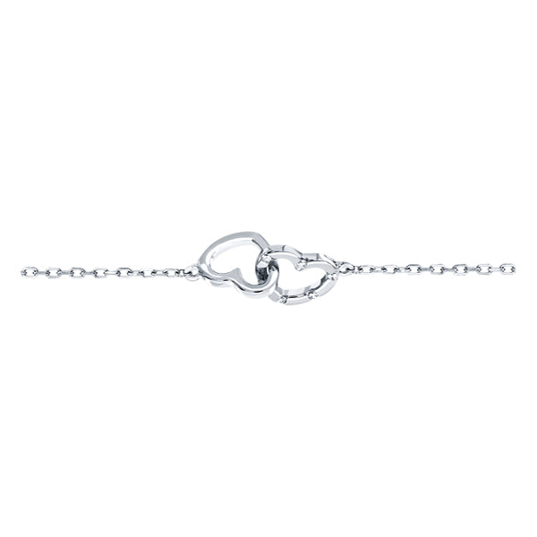 ALLURE STERLING SILVER & WHITE CRYSTAL BRACELET