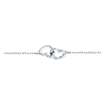 ALLURE STERLING SILVER & WHITE CRYSTAL BRACELET