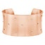 VEGA BRUSHED ROSE GOLD PLATED STAINLESS STEEL & WHITE CRYSTAL CUFF