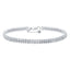 ALLURE STERLING SILVER & WHITE CRYSTAL BRACELET