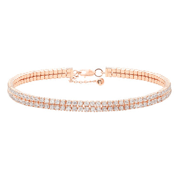 ALLURE STERLING SILVER & WHITE CRYSTAL BRACELET