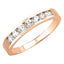 Round H-SI Diamond Channel Set Eternity Ring set in 18ct Rose Gold