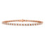 Round Brilliant H-SI Diamond Tennis Bracelet in 18ct Rose Gold