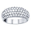 METRIC 8mm STERLING SILVER & WHITE CRYSTAL RING