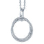 ALLURE STERLING SILVER & WHITE CRYSTAL PENDANT with CHAIN