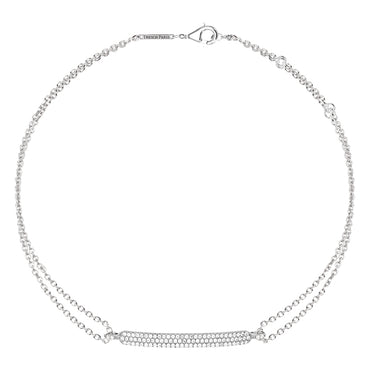 METRIC STERLING SILVER & WHITE CRYSTAL BRACELET