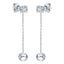 ALLURE STERLING SILVER & WHITE CRYSTAL EARRINGS