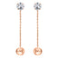 ALLURE STERLING SILVER & WHITE CRYSTAL EARRINGS