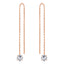 ALLURE STERLING SILVER & WHITE CRYSTAL EARRINGS