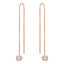 ALLURE STERLING SILVER & WHITE CRYSTAL EARRINGS