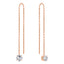 ALLURE STERLING SILVER & WHITE CRYSTAL EARRINGS