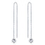 ALLURE STERLING SILVER & WHITE CRYSTAL EARRINGS