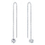 ALLURE STERLING SILVER & WHITE CRYSTAL EARRINGS