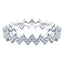 VEGA WHITE GOLD PLATED STERLING SILVER & WHITE CRYSTAL RING