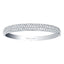 METRIC STERLING SILVER & WHITE CRYSTAL HINGED BANGLE