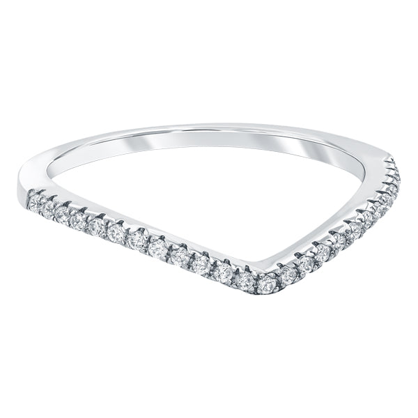 ALLURE STERLING SILVER & WHITE CRYSTAL RING